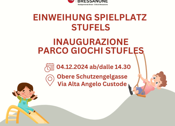 Inaugurazione del nuovo parco giochi a Stufles