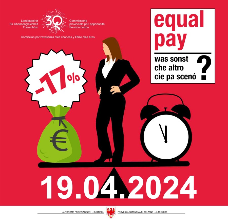 Equal Pay Day am Freitag, 19.04.2024 