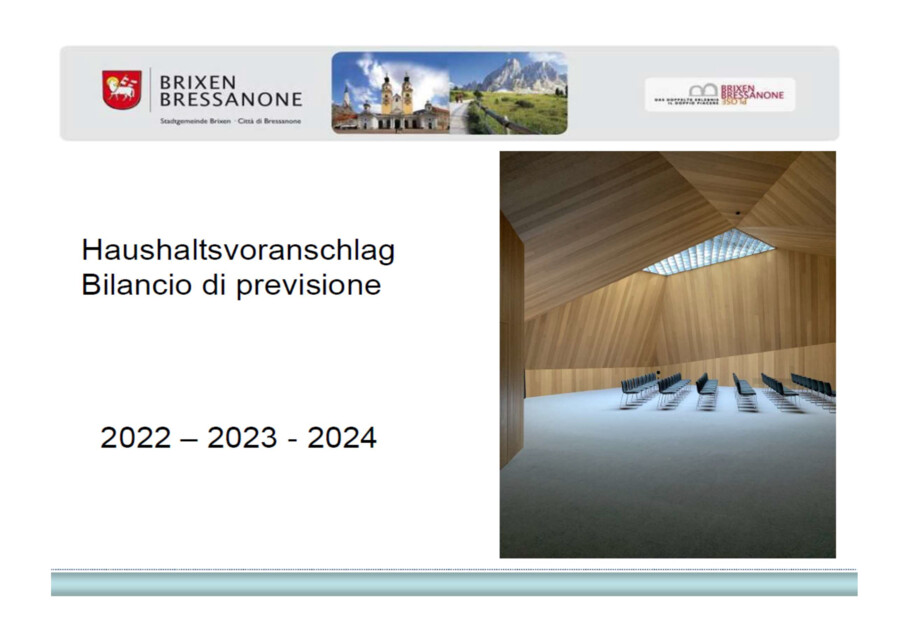 Bilancio di previsione 2022-2024