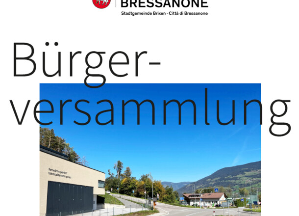 Gemeinde Brixen lädt zur Bürgerversammlung in Tils ein