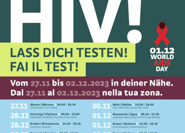 Tour "Stop HIV!": Tappa anche a Bressanone